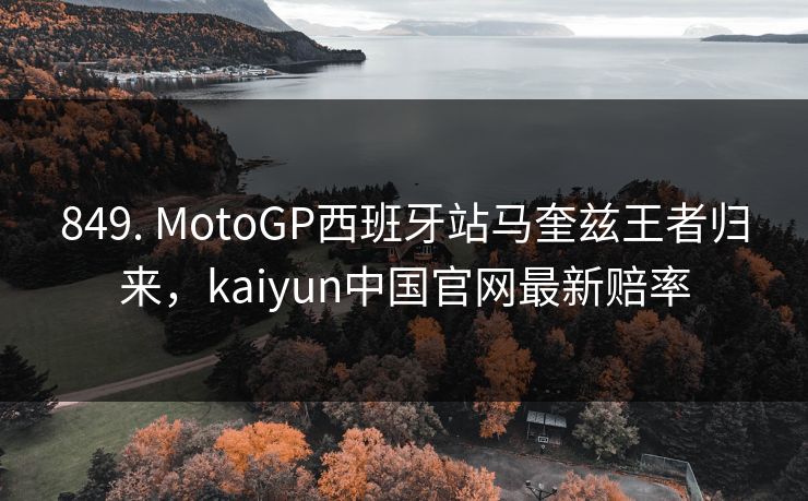 849. MotoGP西班牙站马奎兹王者归来，kaiyun中国官网最新赔率